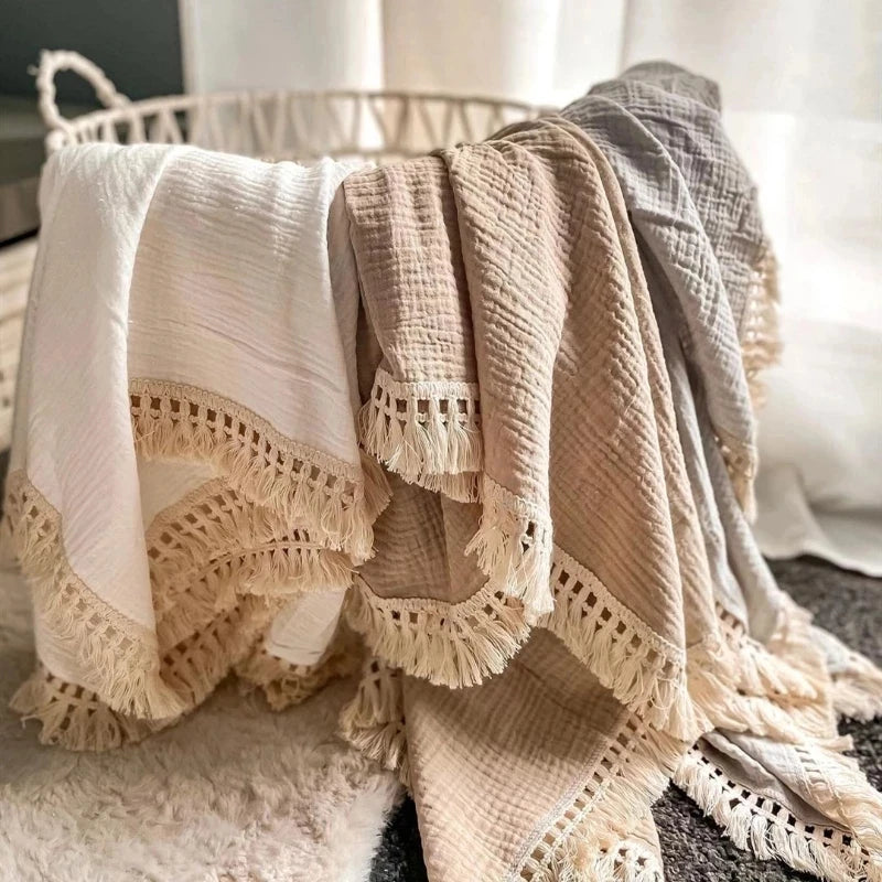 Tassel Baby Blanket