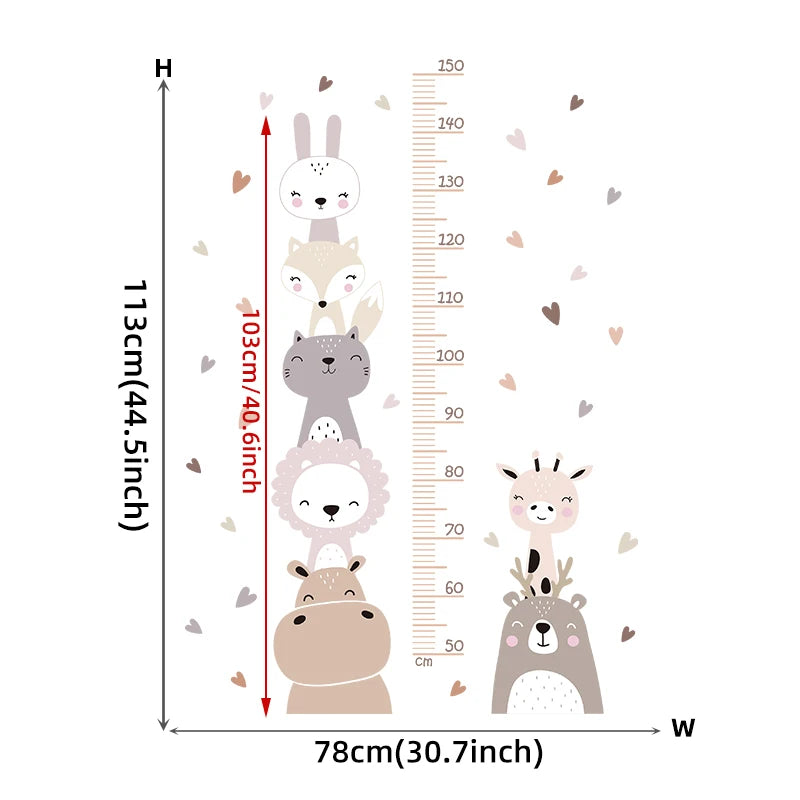 Cartoon Measurement Wall Sticker