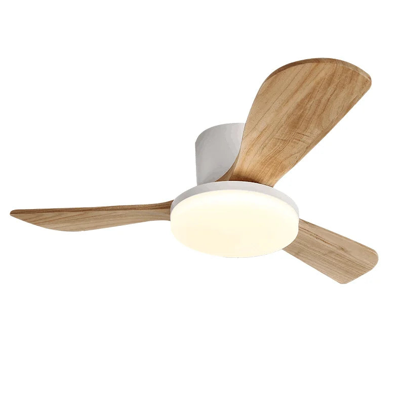 Wood Ceiling Fan with Light