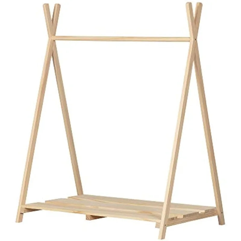 Wooden Clothes Rack