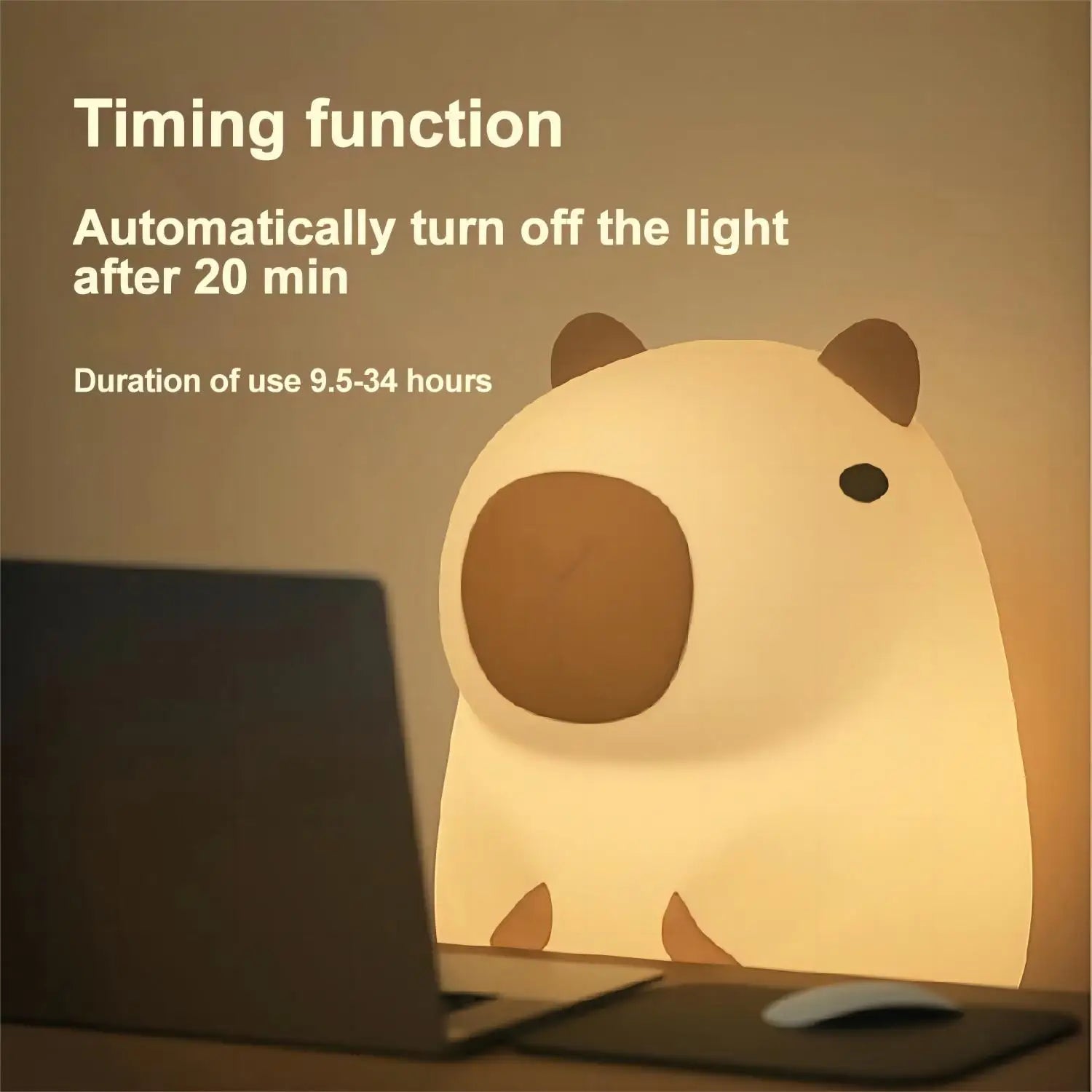 Capybara Silicone Night Light