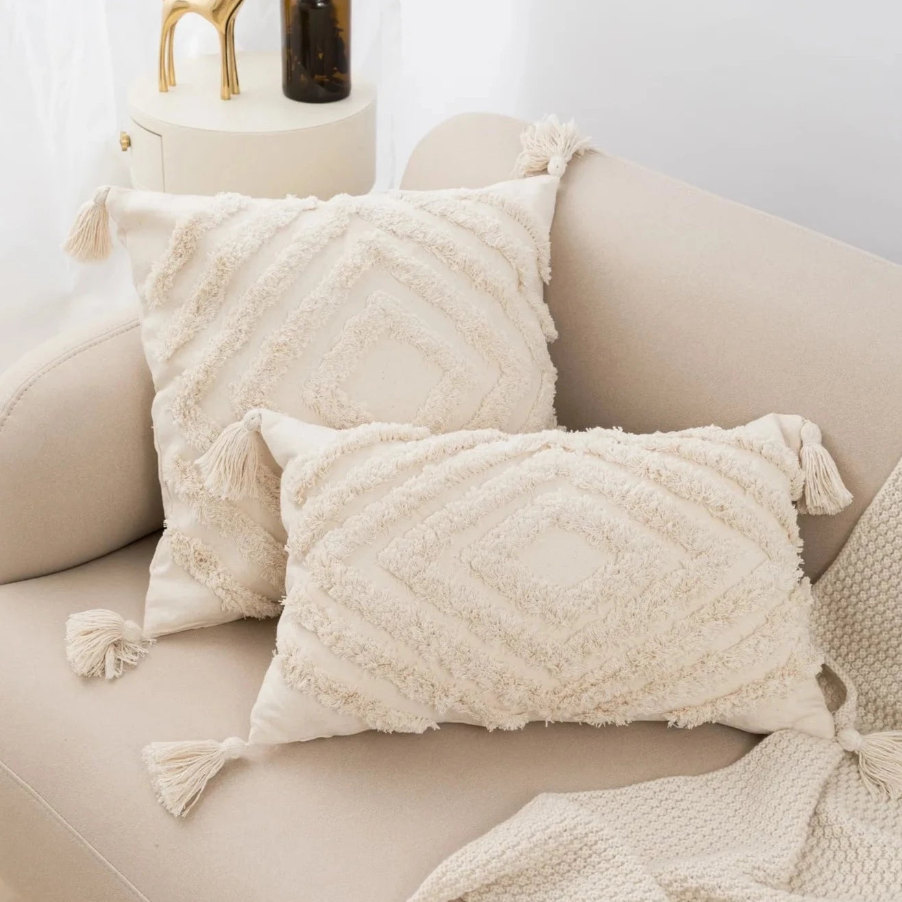 Tufted Pillow Cover 